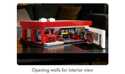 CaDA Brick Models - Shell Service Station with Car - C66025W