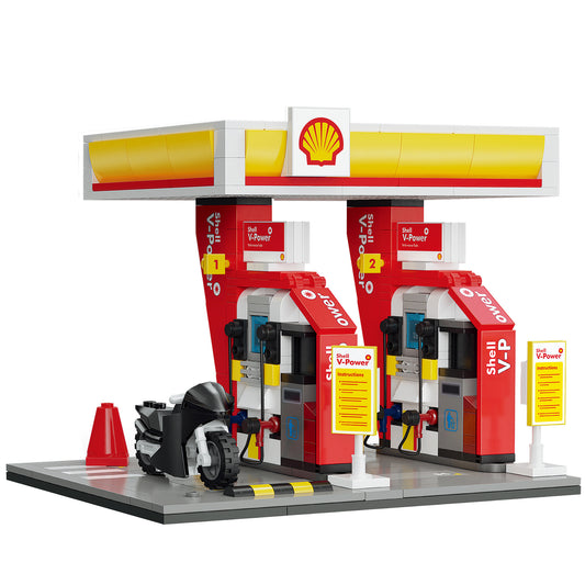 CaDA Building Series - Shell Retail Station - 305 pcs - C66028W