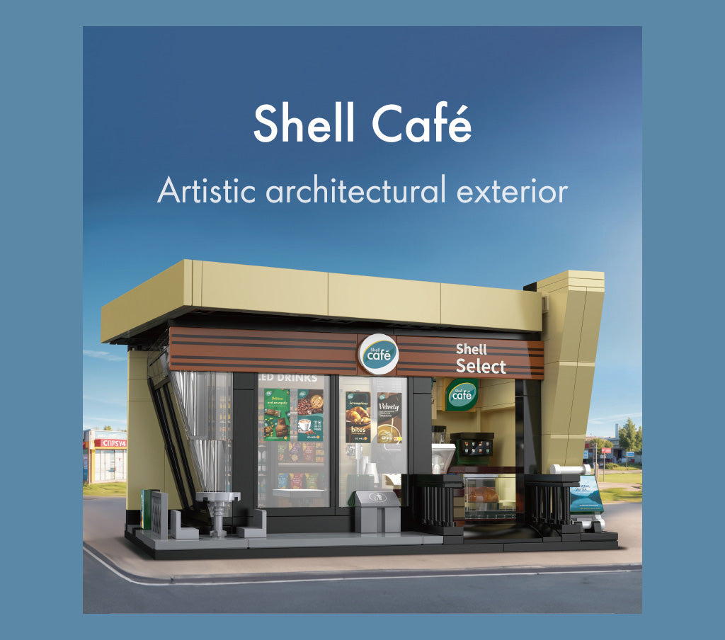 CaDA Building Series - Shell Select Coffee Shop Café - 351 pcs - C66033W
