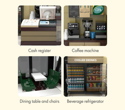 CaDA Building Series - Shell Select Coffee Shop Café - 351 pcs - C66033W