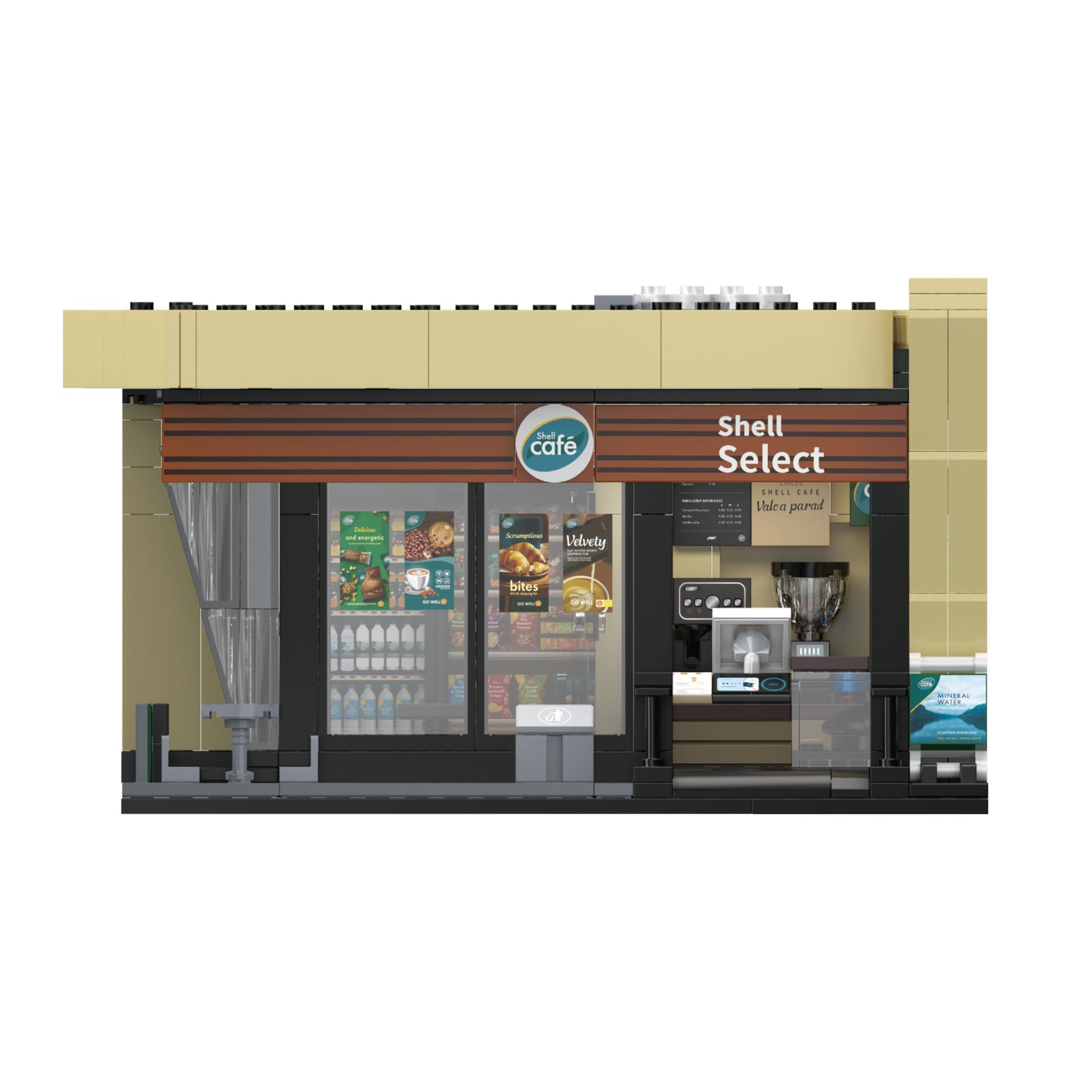 CaDA Building Series - Shell Select Coffee Shop Café - 351 pcs - C66033W
