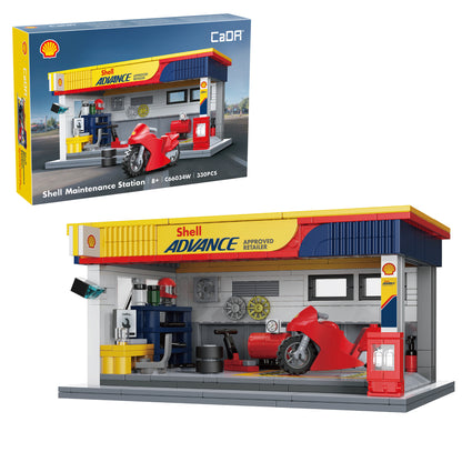CaDA Building Series - Shell Maintenance Service Station - 330 pcs - C66034W