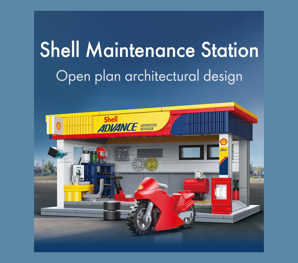 CaDA Building Series - Shell Maintenance Service Station - 330 pcs - C66034W