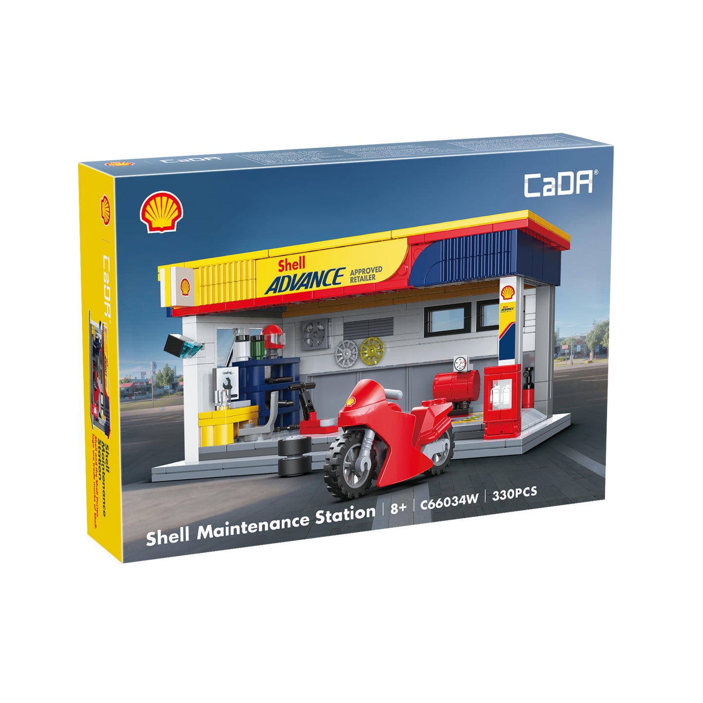 CaDA Building Series - Shell Maintenance Service Station - 330 pcs - C66034W