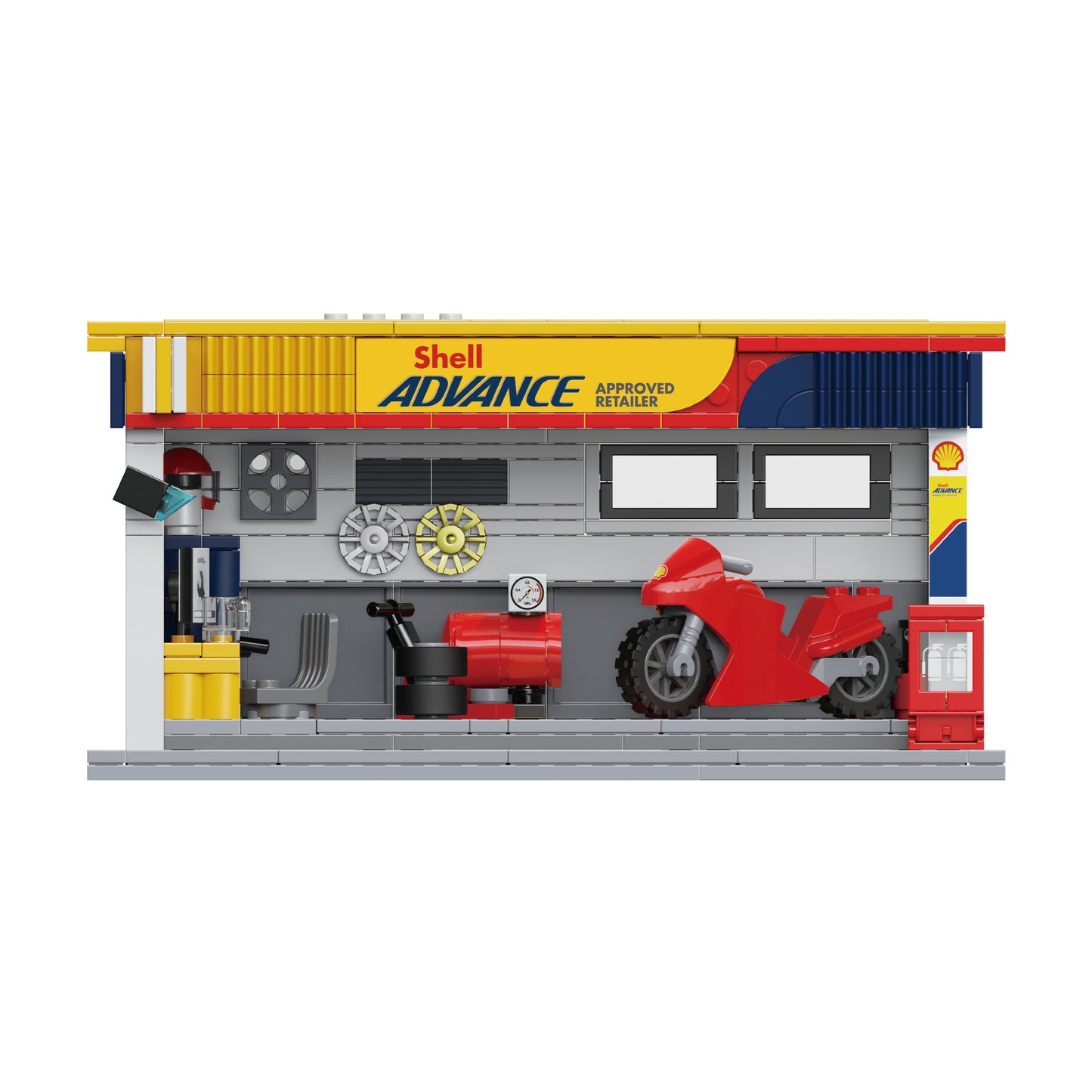 CaDA Building Series - Shell Maintenance Service Station - 330 pcs - C66034W