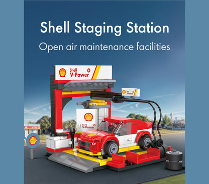 CaDA Building Series - Shell Pit Stop Staging Station - 237 pcs - C66035W