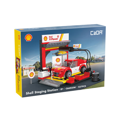 CaDA Building Series - Shell Pit Stop Staging Station - 237 pcs - C66035W
