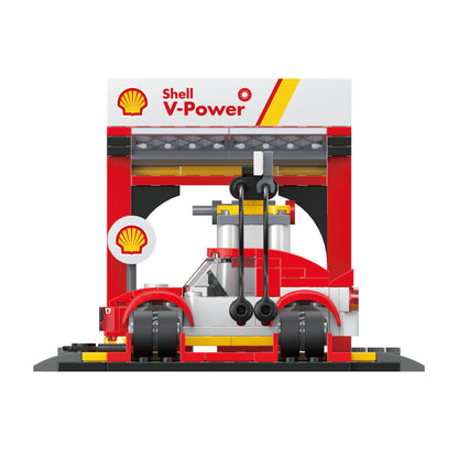 CaDA Building Series - Shell Pit Stop Staging Station - 237 pcs - C66035W