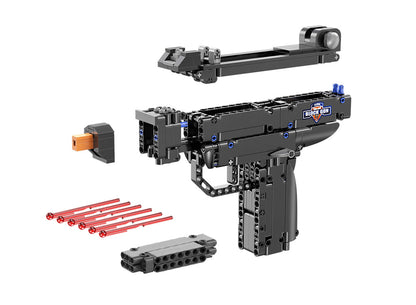 CaDA Gun Series - Micro UZI Brick Model Gun - 359 pcs - C81008W