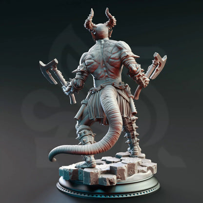 DM Stash Nosmeni Warrior 1 back 32mm miniature