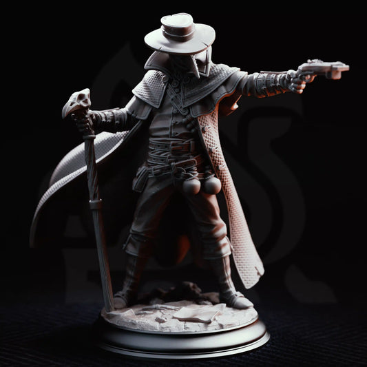 DM Stash Doktor Jakobson, Deranged Plague Doctor 32mm miniature front view
