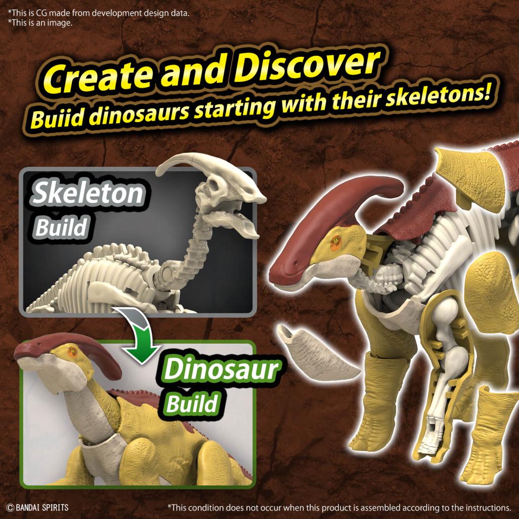 Bandai "Plannosaurus" Dinosaur Model Kits: Parasaurolophus