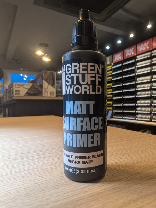 Green Stuff World -  Matt Black Surface Primer 60ml