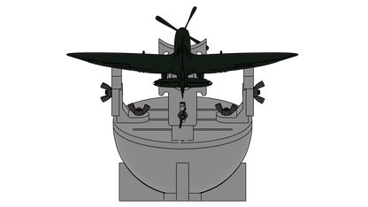 Weighted Aircraft Hemisphere Berth / Building Cradle for scales 1/144 to 1/72