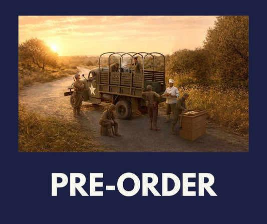 1/35 ICM - Festive Dinner on the Front Line (U.S. WWII G7117 Kitchen Truck, Figures & Accessories) DS3532 (PRE-ORDER)