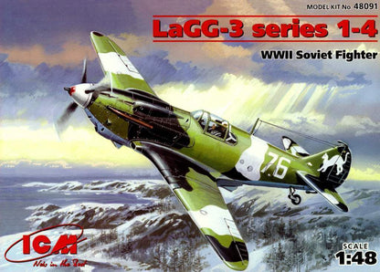 ICM Aircraft 1:48 - LaGG-3 Series 1-4, WWII Soviet Fighter Plane - ICM48091