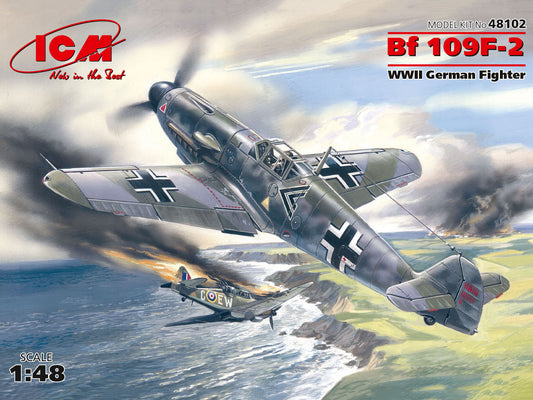 ICM 1/48 - Messerschmitt Bf 109F-2 WWII German Fighter