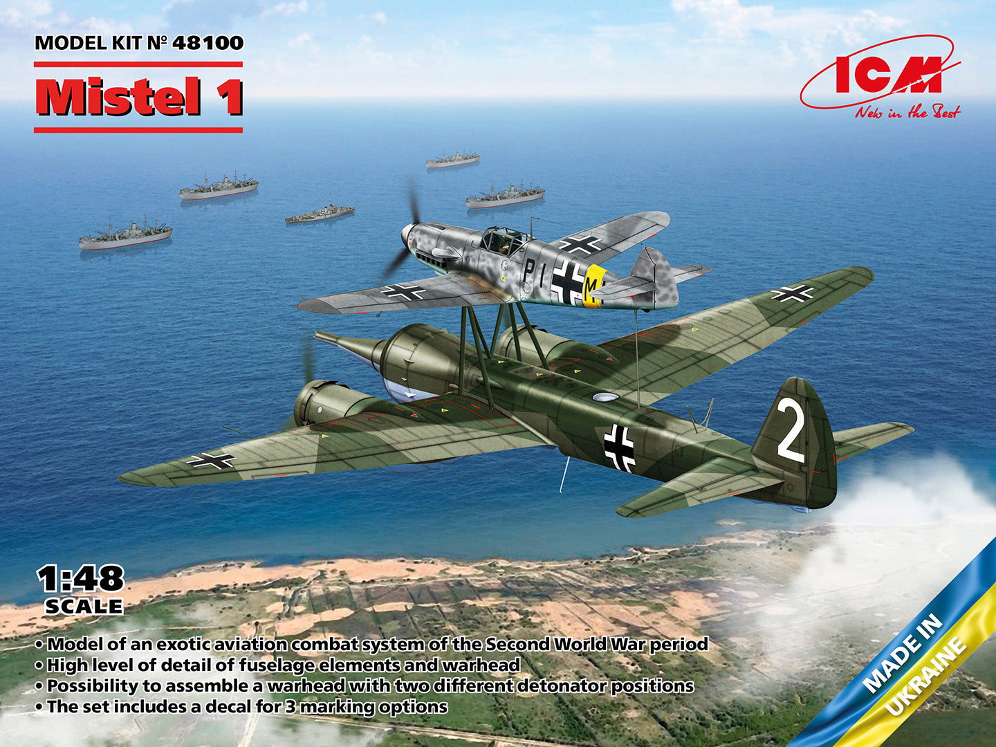 ICM 1/48 - Mistel 1 WWII German Composite Aircraft