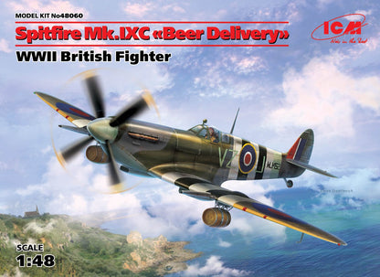 ICM Aircraft 1:48 - Spitfire Mk.IXC 'Beer Delivery', WWII British Fighter - ICM48060