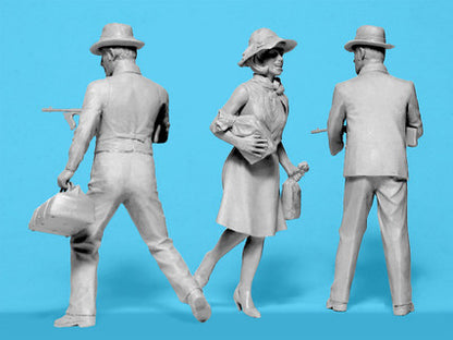 ICM Figures 1:24 - 1920s Gangsters with Tommy Guns (3 Figures) - ICM24054