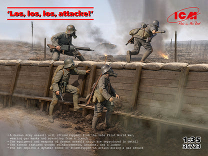 ICM Figures 1:35 - ‘Zum Angriff Vorwärts!’ German Army Assault Unit (4 Figures) - ICM35723