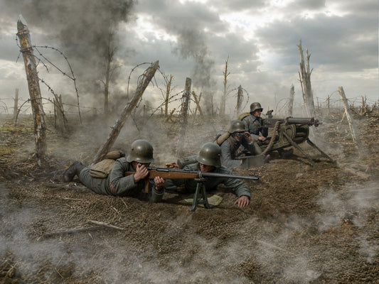 ICM Vehicles 1:35 - ‘Panzerabwehr, 1918’ German WWI Soldiers (4 Figures) - ICM35724