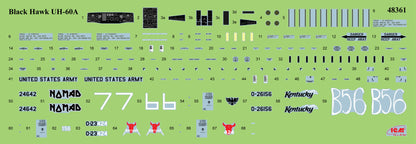 1/48 ICM - UH-60A Black Hawk Helicopter with 3 Crew Figures 48364 (PRE-ORDER)
