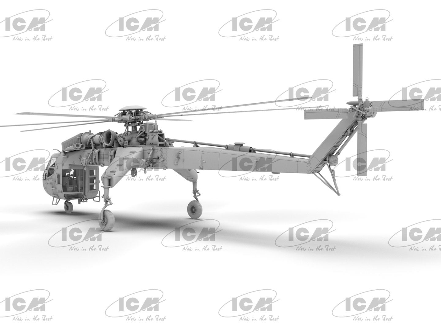 ICM Aircraft 1:72 - Sikorsky CH-54A Tarhe U.S. Heavy Lift Helicopter - ICM72001