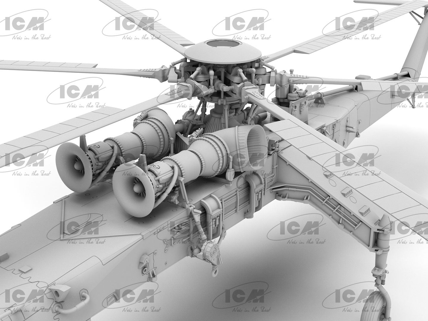 ICM Aircraft 1:72 - Sikorsky CH-54A Tarhe U.S. Heavy Lift Helicopter - ICM72001
