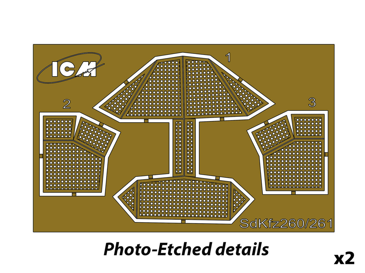 ICM Vehicles 1/72 - Wehrmacht Light Armoured Vehicles Set - ICMDS7207
