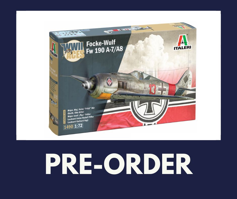 Italeri 1/72 Aircraft - Focke-Wulf Fw 190 A-8/F Aces - 1490