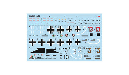 Italeri 1/72 Aircraft - Focke-Wulf Fw 190 A-8/F Aces - 1490