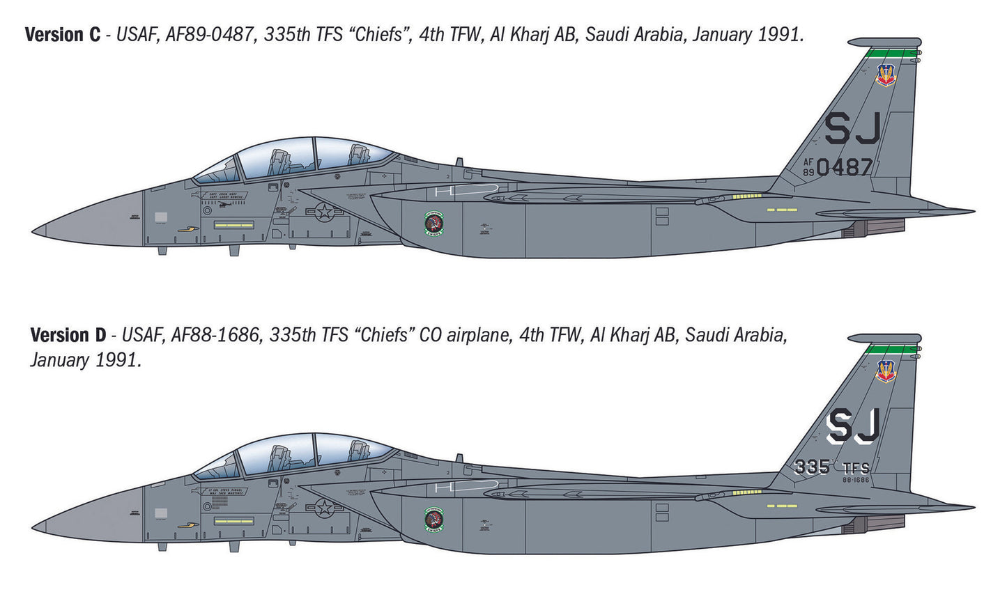 Italeri 1/72 Aircraft - McDonnell Douglas F-15E Strike Eagle - 90166