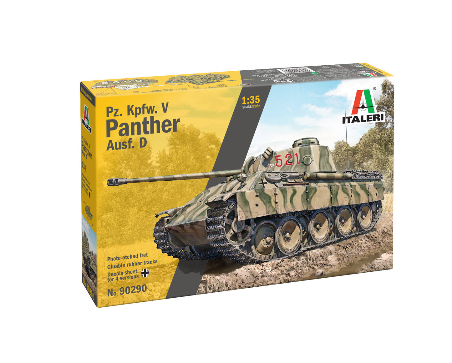 Italeri 1/35 Military - Pz. Kpfw. V Panther Ausf. D - 90290