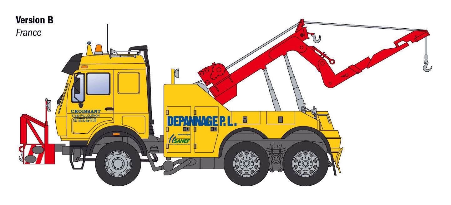 Italeri 1/24 Trucks - Mercedes-Benz Wrecker Truck 93808 (PRE-ORDER)