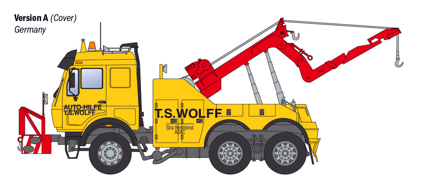 Italeri 1/24 Trucks - Mercedes-Benz Wrecker Truck 93808 (PRE-ORDER)