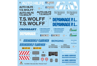 Italeri 1/24 Trucks - Mercedes-Benz Wrecker Truck 93808 (PRE-ORDER)