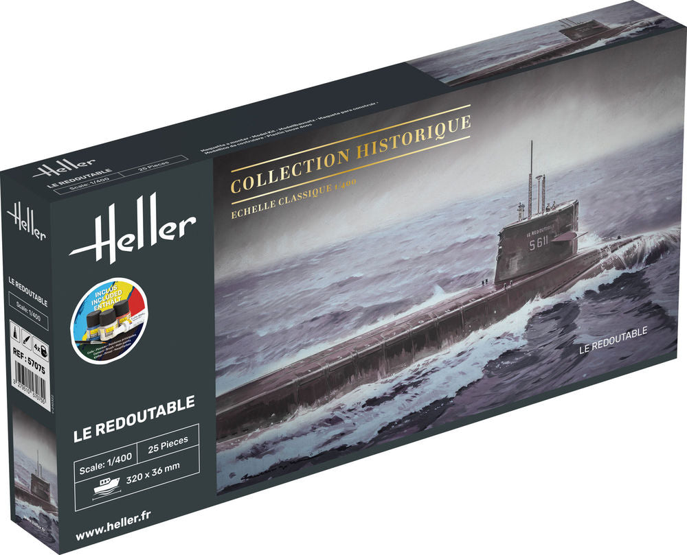 Heller STARTER KIT U-Boot S/M Redoutable 1:400