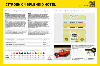 Heller 1/24 Citroen C4 Splendid Hotel Model Kit 80713