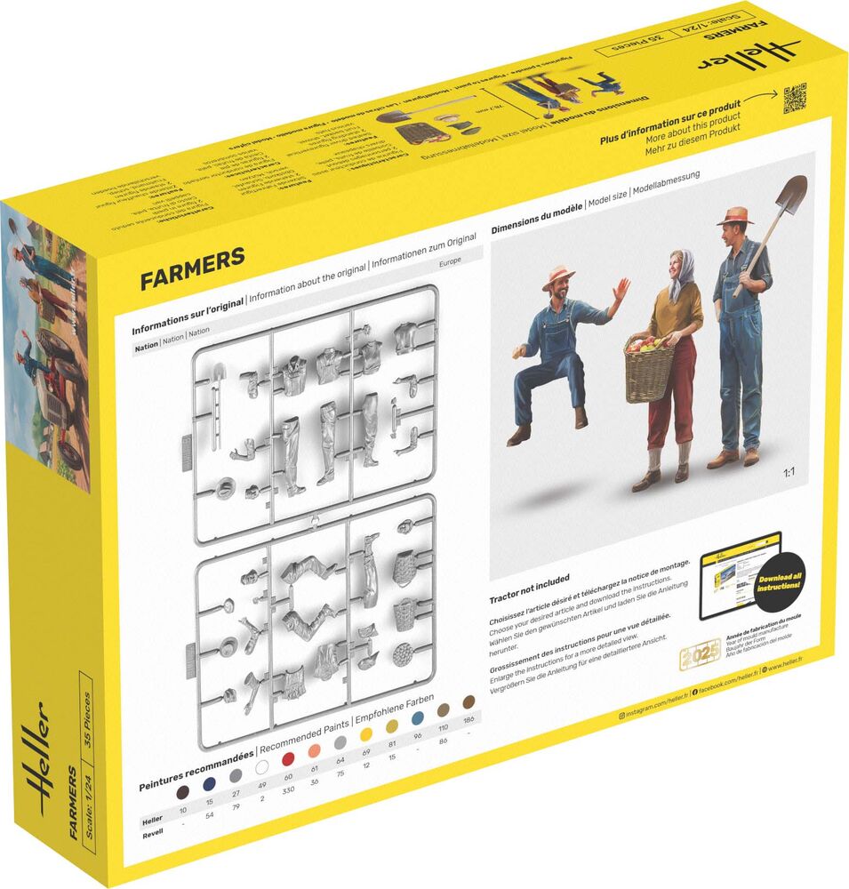 Heller STARTER KIT Farmers 1:24