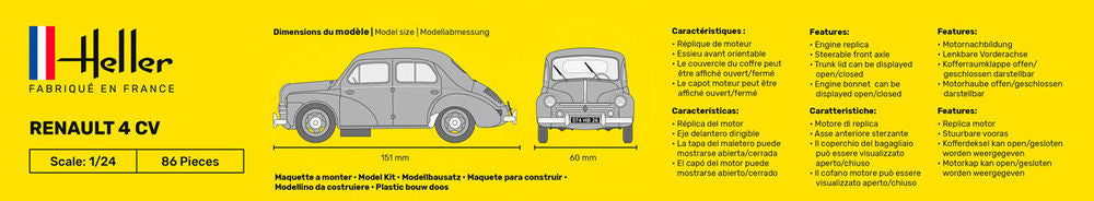 Heller - Gift Set Renault 4 CV 56762