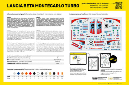 Heller 1/24 Lancia Beta Montecarlo Turbo Starter Kit 56741