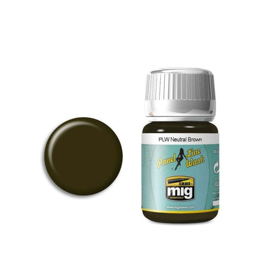 Ammo by MIG – Panel Line Wash 1614 Neutral Brown