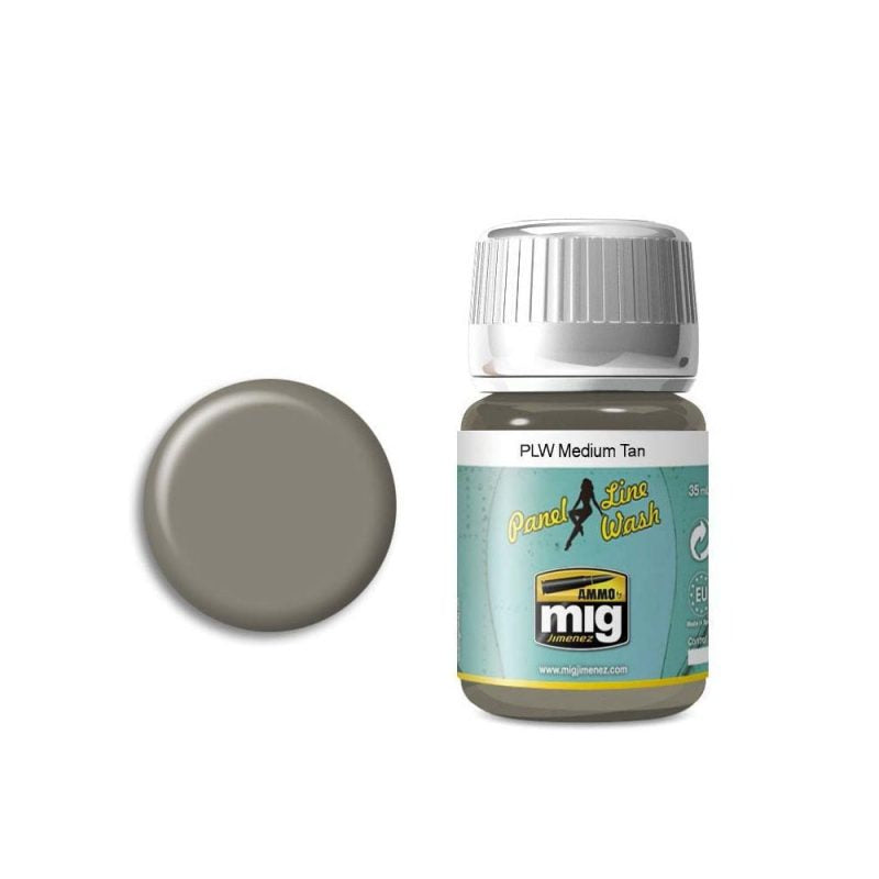 Ammo by MIG – Panel Line Wash 1606 Medium Tan