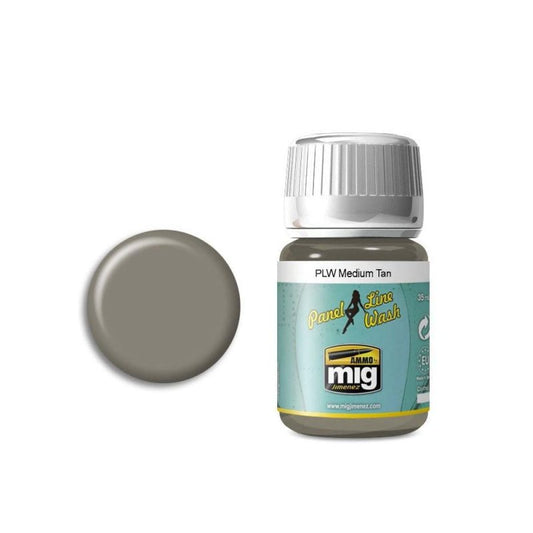 Ammo by MIG – Panel Line Wash 1606 Medium Tan