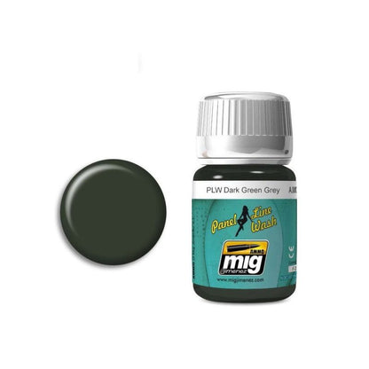 Ammo by MIG – Panel Line Wash 1608 Dark Green Grey