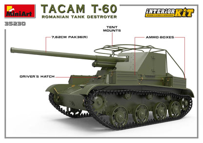 1/35 MiniArt - Tacam T-60 Romanian Tank Destroyer (Interior Kit) 35230