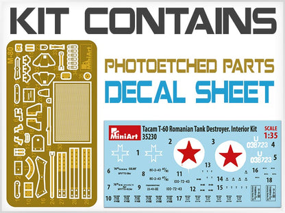1/35 MiniArt - Tacam T-60 Romanian Tank Destroyer (Interior Kit) 35230