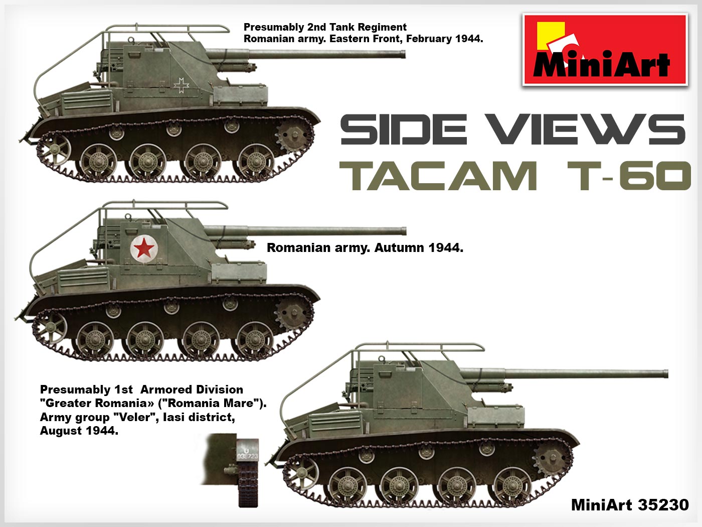 1/35 MiniArt - Tacam T-60 Romanian Tank Destroyer (Interior Kit) 35230