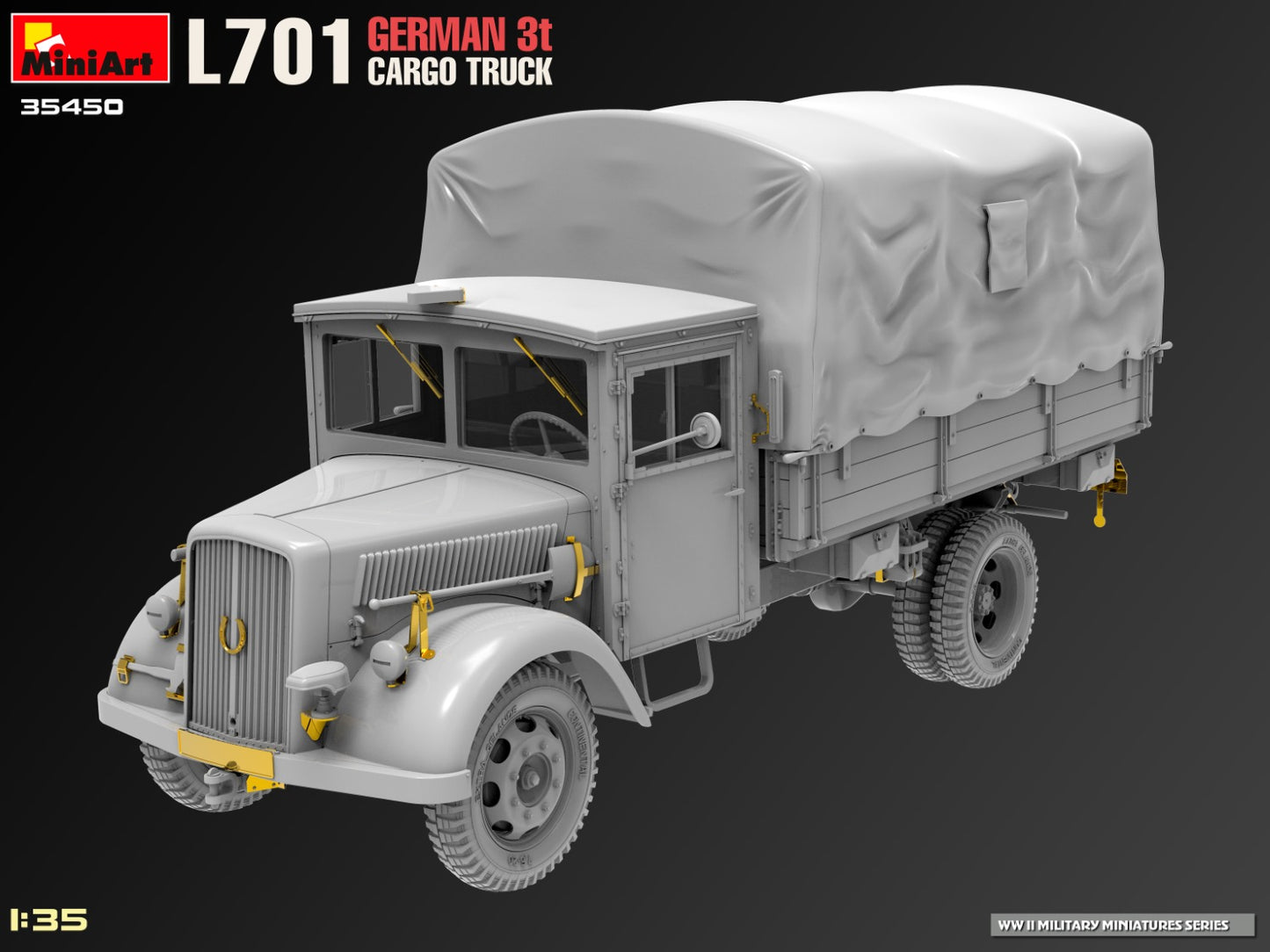 1/35 MiniArt - 3t Cargo Truck L701 35450